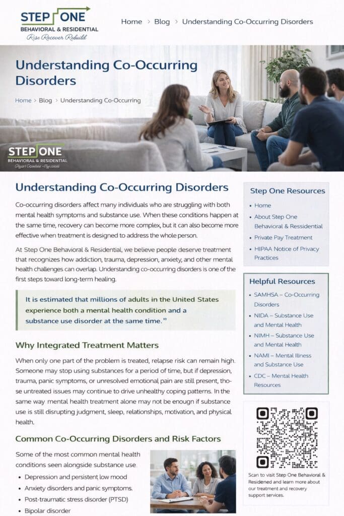 Co-Occurring Disorders Treatment Phoenix AZ | Dual Diagnosis Help
